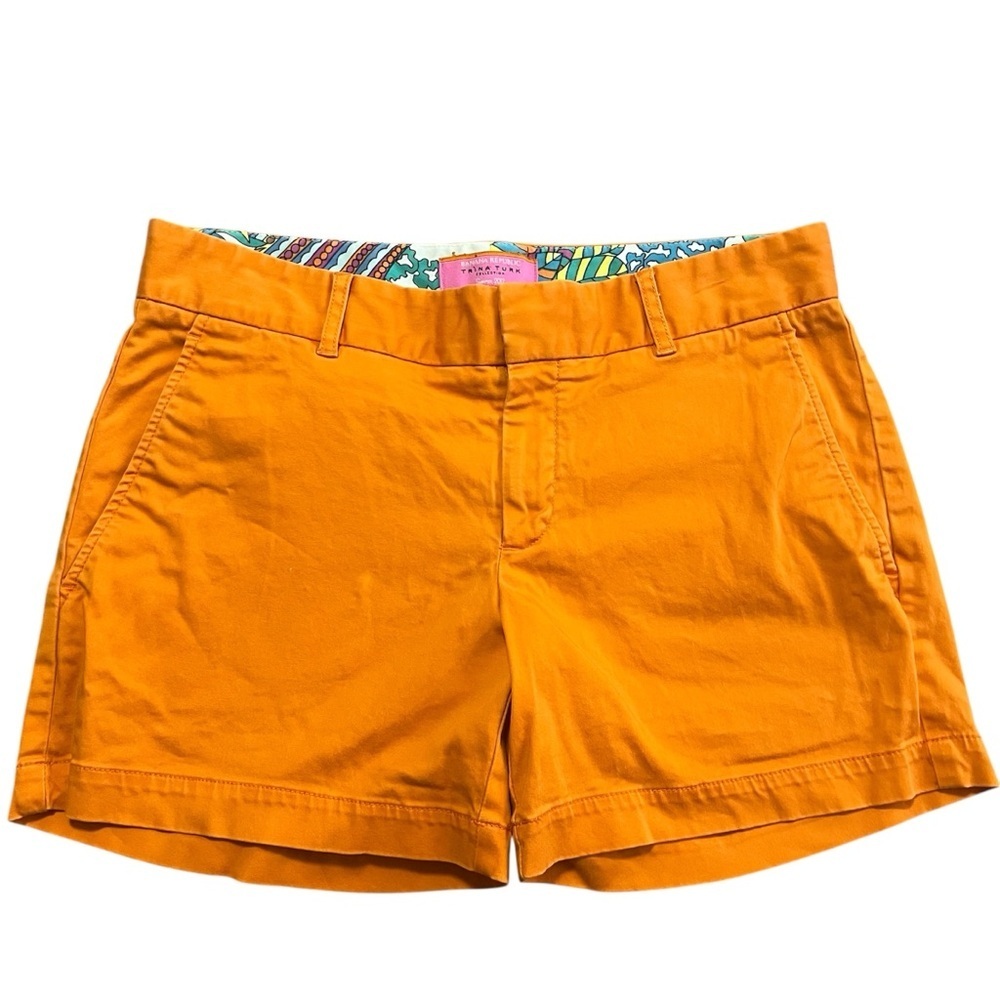 Trina Turk x Banana Republic Orange Women’s Chino Shorts Size 4 Summer